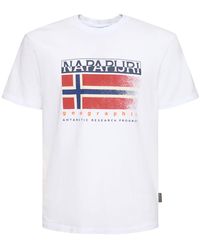Napapijri - T-shirt Aus Baumwolle "s-kreis" - Lyst