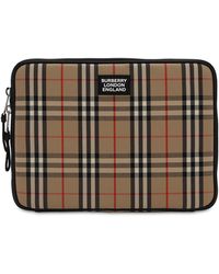 Burberry Laptop-hülle Aus Baumwollmischcanvas - Mehrfarbig