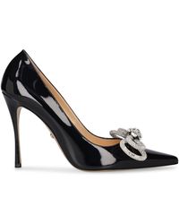 Mach & Mach - 110Mm Double Bow Patent Leather Heels - Lyst