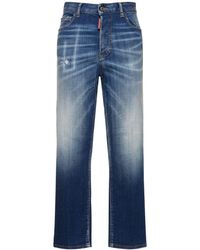 DSquared² - Boston Denim High Rise Crop Jeans - Lyst