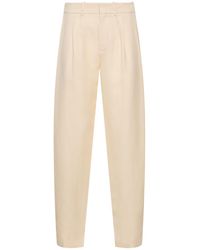 Ralph Lauren Collection - Pantalon plissé en lin et soie - Lyst