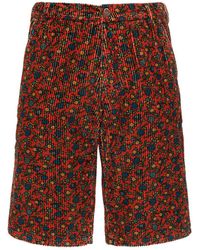ERL - Unisex Printed Woven Corduroy Shorts - Lyst