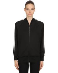 Moncler Veste De Survêtement Avec Bandes Latérales - Noir