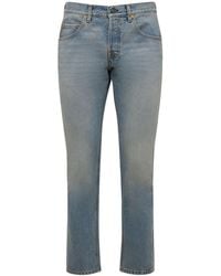 Gucci - Tapered Cotton Denim Jeans - Lyst