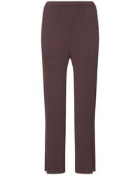 Issey Miyake - Hatching Pleated Pants - Lyst