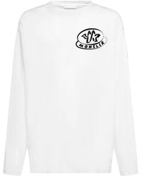 Moncler - T-shirt Aus Baumwolle Mit Logo - Lyst