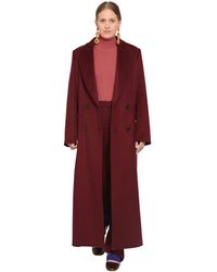 Marina Rinaldi Langer Kaschmirmantel - Rot