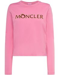 Moncler - Cny Logo Cotton Long Sleeve T-Shirt - Lyst