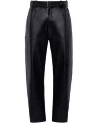 Bottega Veneta - Belted Leather Pants - Lyst