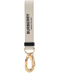 Burberry Wristlet Logo Print Canvas Key Holder - Multicolour