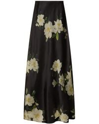 Zimmermann - Harmony Floral Flared Silk Maxi Skirt - Lyst