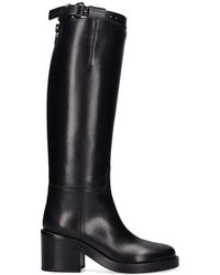 Ann Demeulemeester - 50Mm Stan Leather Riding Boots - Lyst