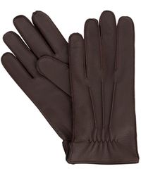 Mario Portolano Guantes De Piel De Ciervo - Marrón