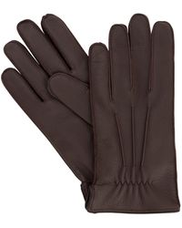 Mario Portolano Handschuhe Aus Hirschleder - Braun