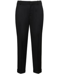 Balmain - Straight Tailored Wool Pants - Lyst