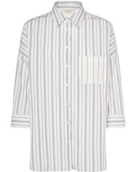 Weekend by Maxmara - Venus Striped Cotton Poplin Shirt - Lyst