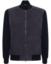 Loro Piana - Cashmere & Suede Bomber Jacket - Lyst