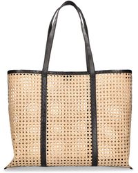 Bembien - Large Margot Rattan & Leather Tote Bag - Lyst