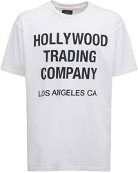 Htc Los Angeles Printed Logo Cotton T-shirt - White