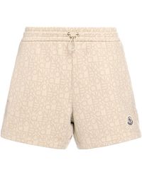Moncler - Jacquard-shorts Mit Monogramm - Lyst