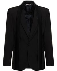 Valentino - Tailored Wool Tuxedo Jacket - Lyst
