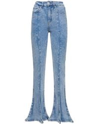 Y. Project - Jeans rectos de denim con cintura alta - Lyst
