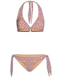 Etro - Printed Lycra Triangle Bikini Set - Lyst