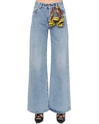 Off-White c/o Virgil Abloh Jeans Cropped De Denim - Azul