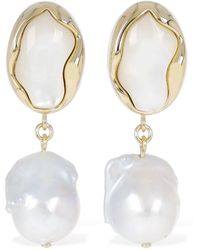 Chloé - Sybil pearl pendant earrings - Lyst