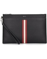 Bally - Ribbon Leather Zip Pouch - Lyst