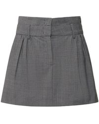 THE GARMENT - Pisa Wool Blend Mini Skirt - Lyst