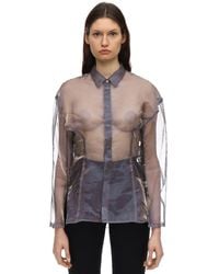women's sheer shirt