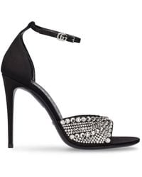 Gucci - 110Mm Ilse Silk Blend Sandals - Lyst
