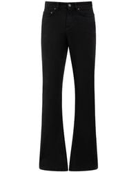 Balenciaga - Flared Cotton Denim Jeans - Lyst