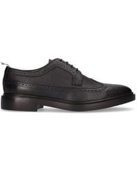 Thom Browne - Pebbled Leather Wing Tip Brogue Shoes - Lyst
