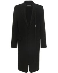 Ann Demeulemeester Ian Tailored Wool & Cashmere Coat - Black