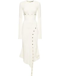 The Attico - Robe midi en jersey stretch à manches longues - Lyst