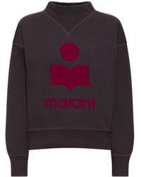 Isabel Marant - Moby Cotton Blend Logo Sweatshirt - Lyst
