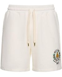 Casablancabrand - Casa Way Cotton Jersey Sweat Shorts - Lyst
