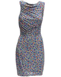 Atlein Lvr Exclusive Viscose Jersey Mini Dress - Blau