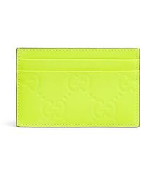 Gucci - Rubberized Leather gg Card Case - Lyst