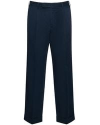 PT Torino - Pantalon en gabardine de coton et lin quindici - Lyst