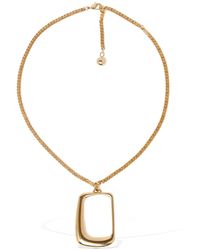 Jacquemus - Le Collier Ovalo Brass Pendant Necklace - Lyst