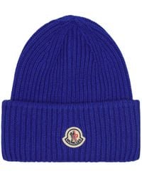 Moncler - Cappello beanie in cashmere e lana - Lyst