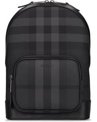 Burberry - Jett Check E-canvas Backpack - Lyst