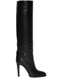 Saint Laurent - 100Mm Diane Leather Boots - Lyst