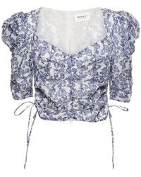 Isabel Marant - Baumwolltop "galaor" - Lyst