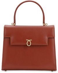 Launer Traviata Smooth Leather Bag - Rot