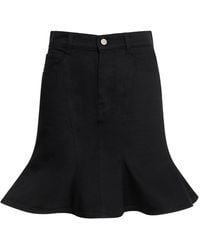 Marc Jacobs - Fluted Denim Mini Skirt - Lyst