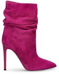 Paris Texas - Slouchy Suede Ankle Boots - Lyst